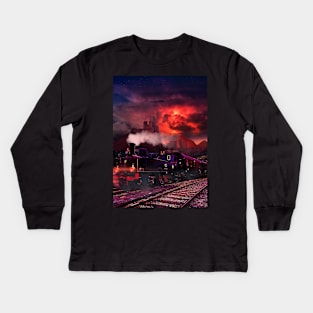 Red Train Kids Long Sleeve T-Shirt